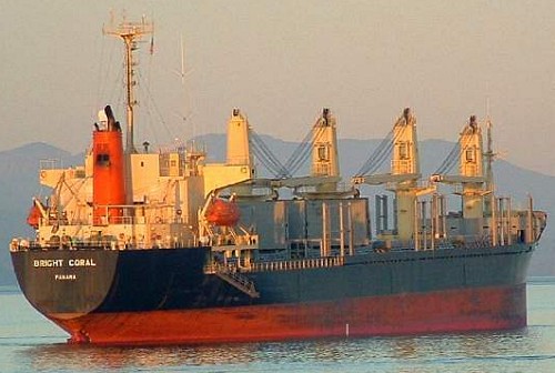 Self-loading bulk carrier