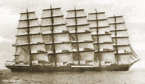 sailing ship Preussen