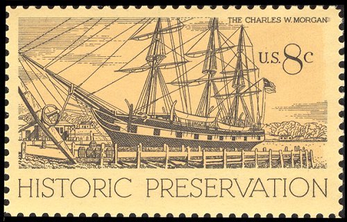 whaling ship Charles W. Morgan stamp