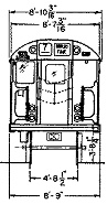 Redbird Subway Car Dimensional Drawing