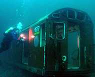 Redbird Subway Cars Reef - First Dive