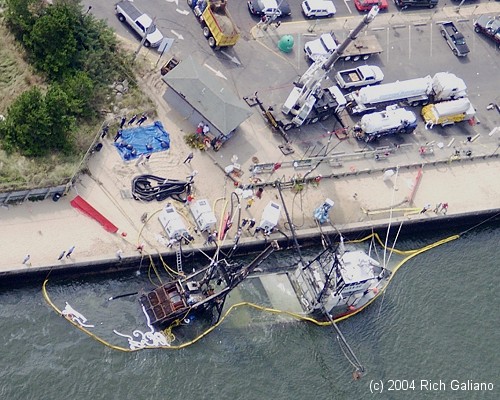 Michelle K sunk Manasquan inlet