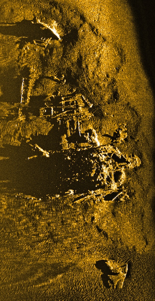 Shipwreck Robert J. Walker side-scan