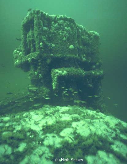Shipwreck SS Delaware boilers